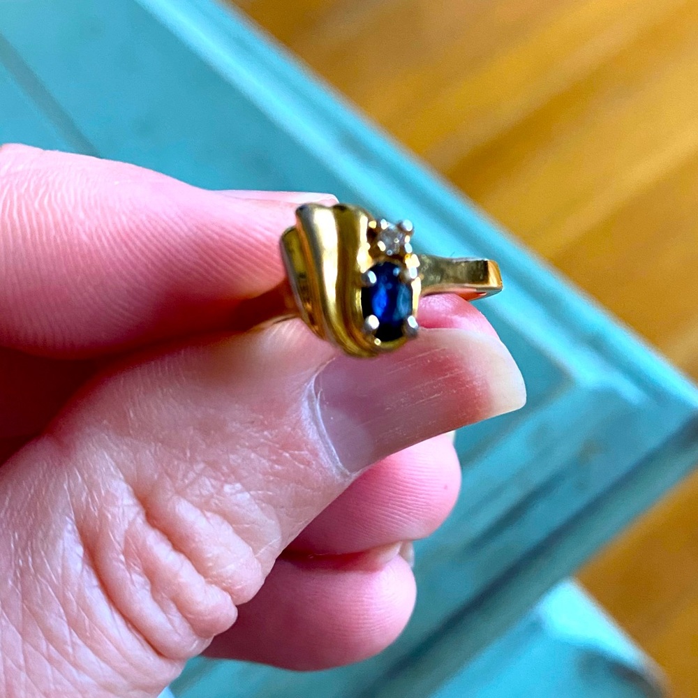 Gold plated Diamond ring